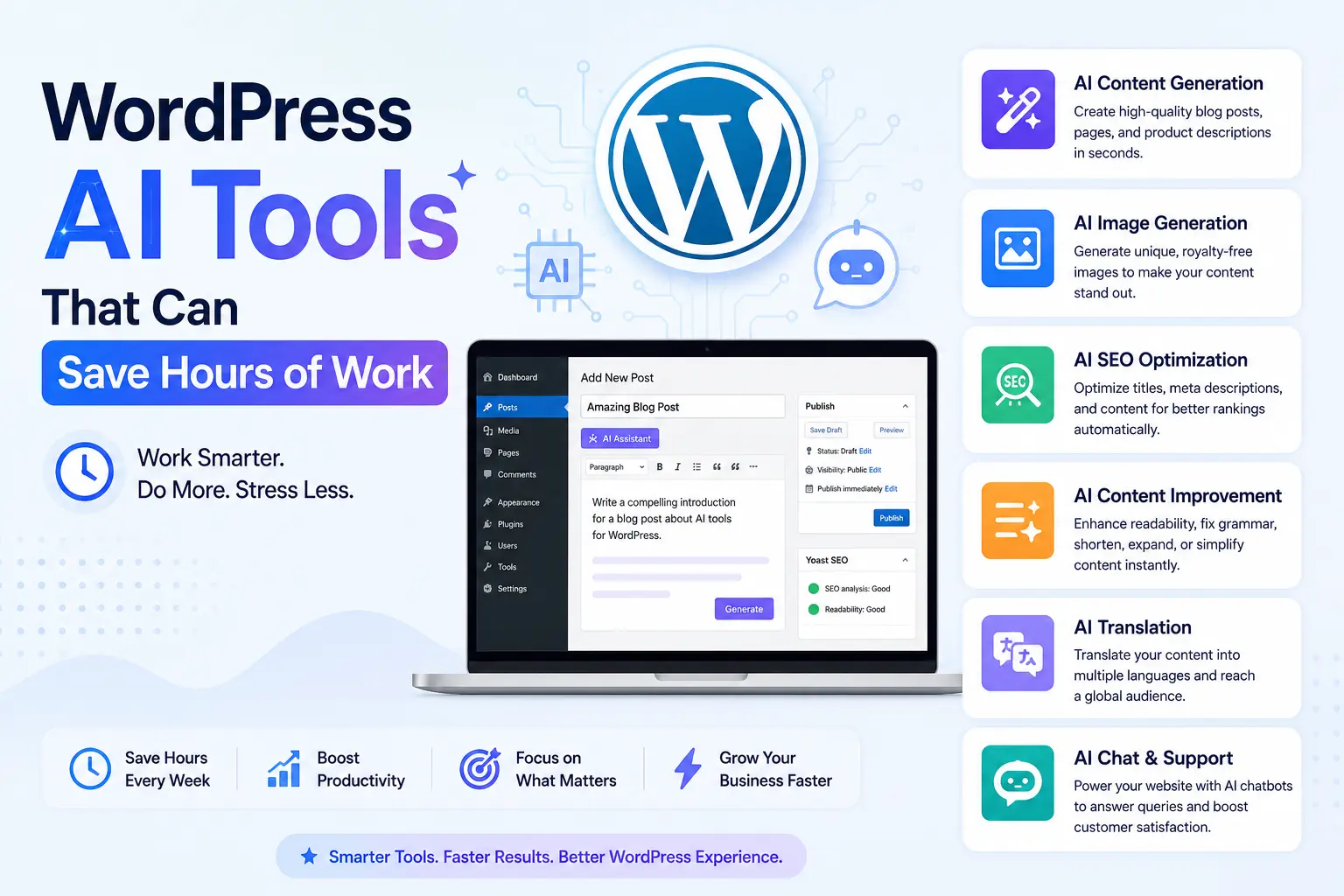 WordPress AI Tools That Can Save Hours of Work