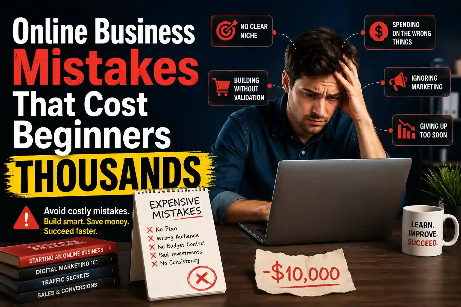 Online Business Mistakes That Cost Beginners Thousands