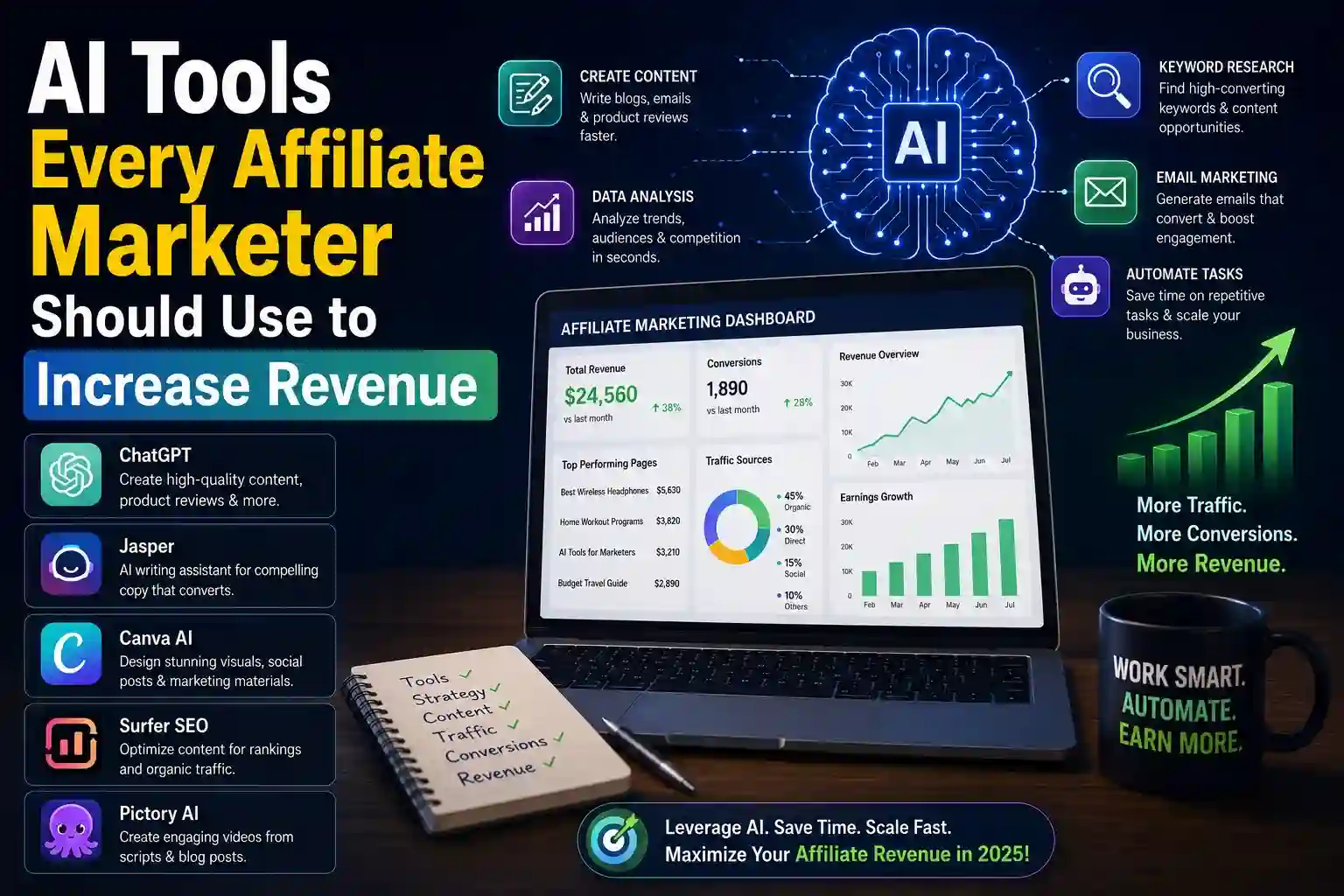 AI Tools Every Affiliate Marketer Should Use to Increase Revenue