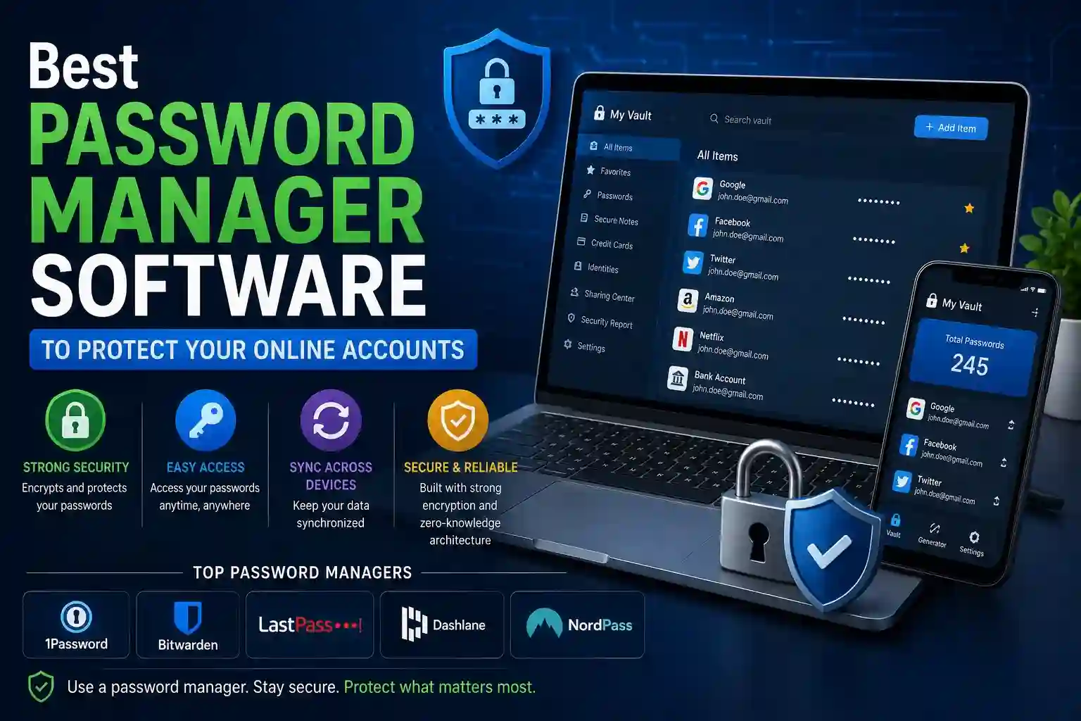 Best Password Manager Software to Protect Your Online Accounts