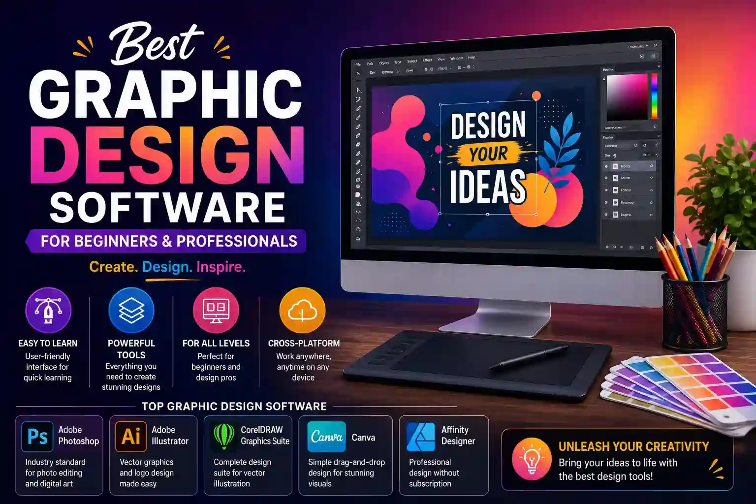 Best Graphic Design Software for Beginners and Professionals