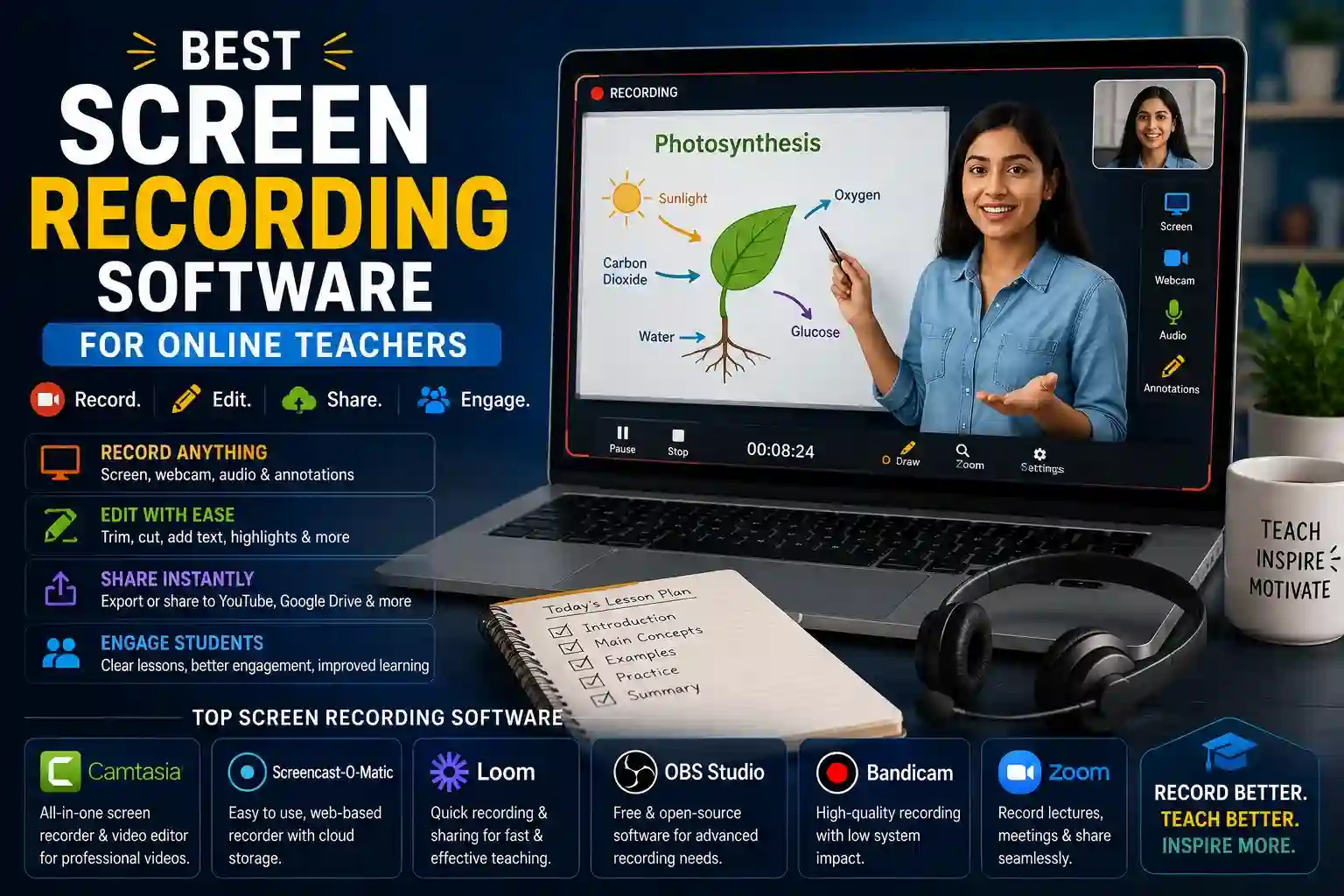 Best Screen Recording Software for Online Teachers