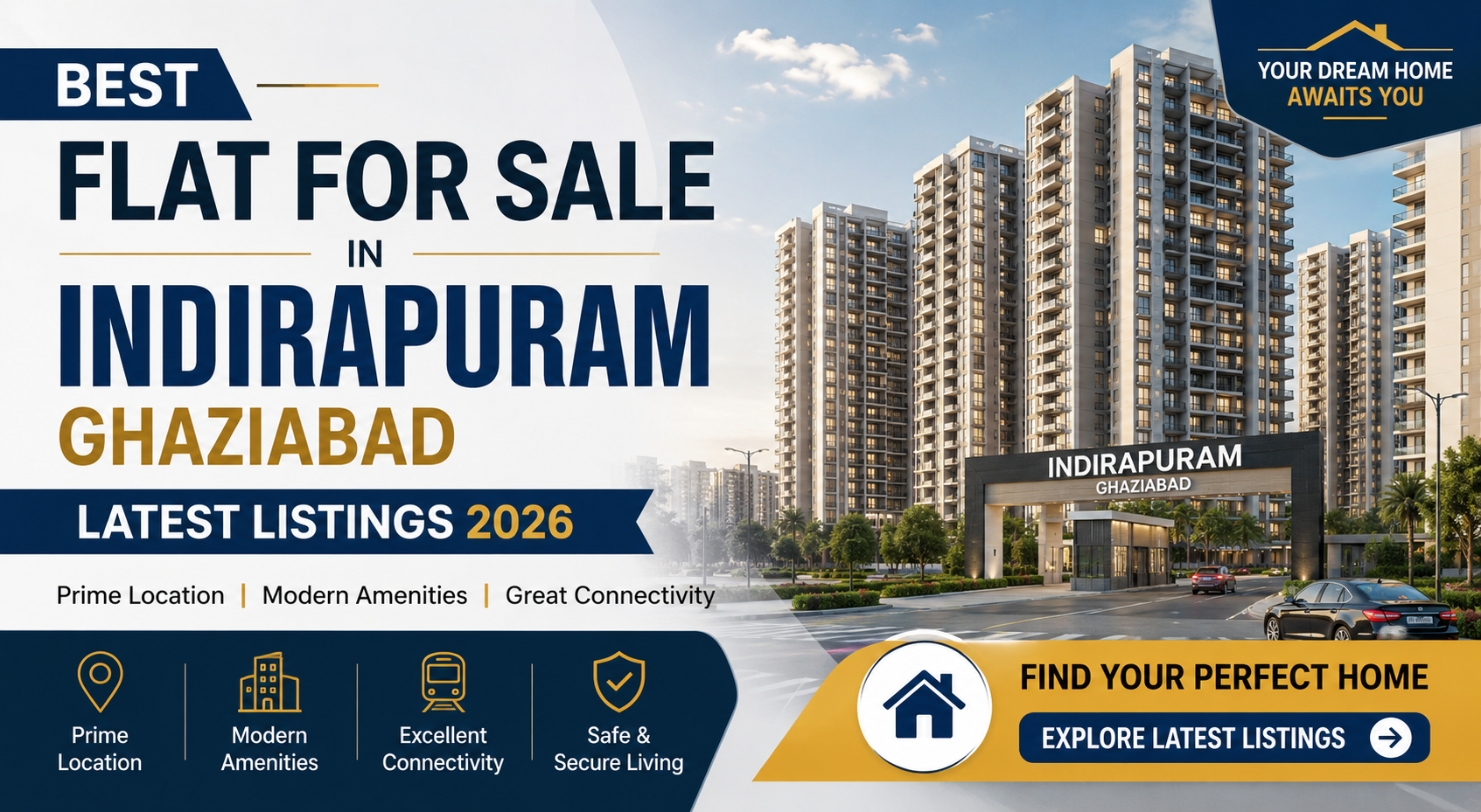 Best Flat for Sale in Indirapuram Ghaziabad
