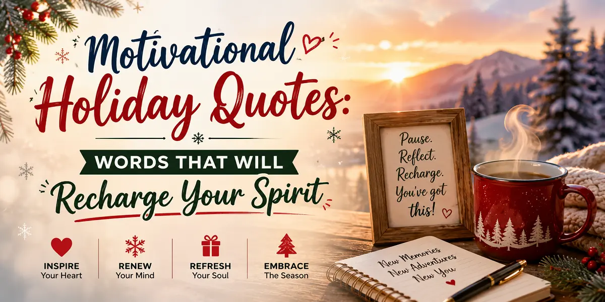 Motivational Holiday Quotes: Words That Will Recharge Your Spirit