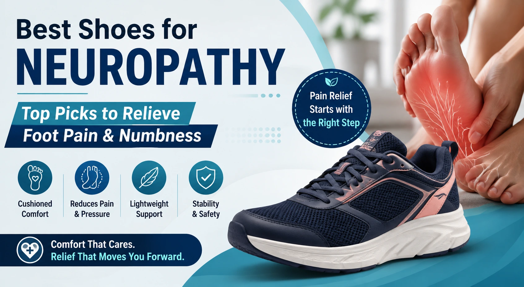 Best Shoes for Neuropathy: Top Picks to Relieve Foot Pain & Numbness